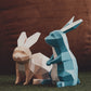 Two Bunnies Paper Animals