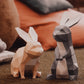 Two Bunnies Paper Animals