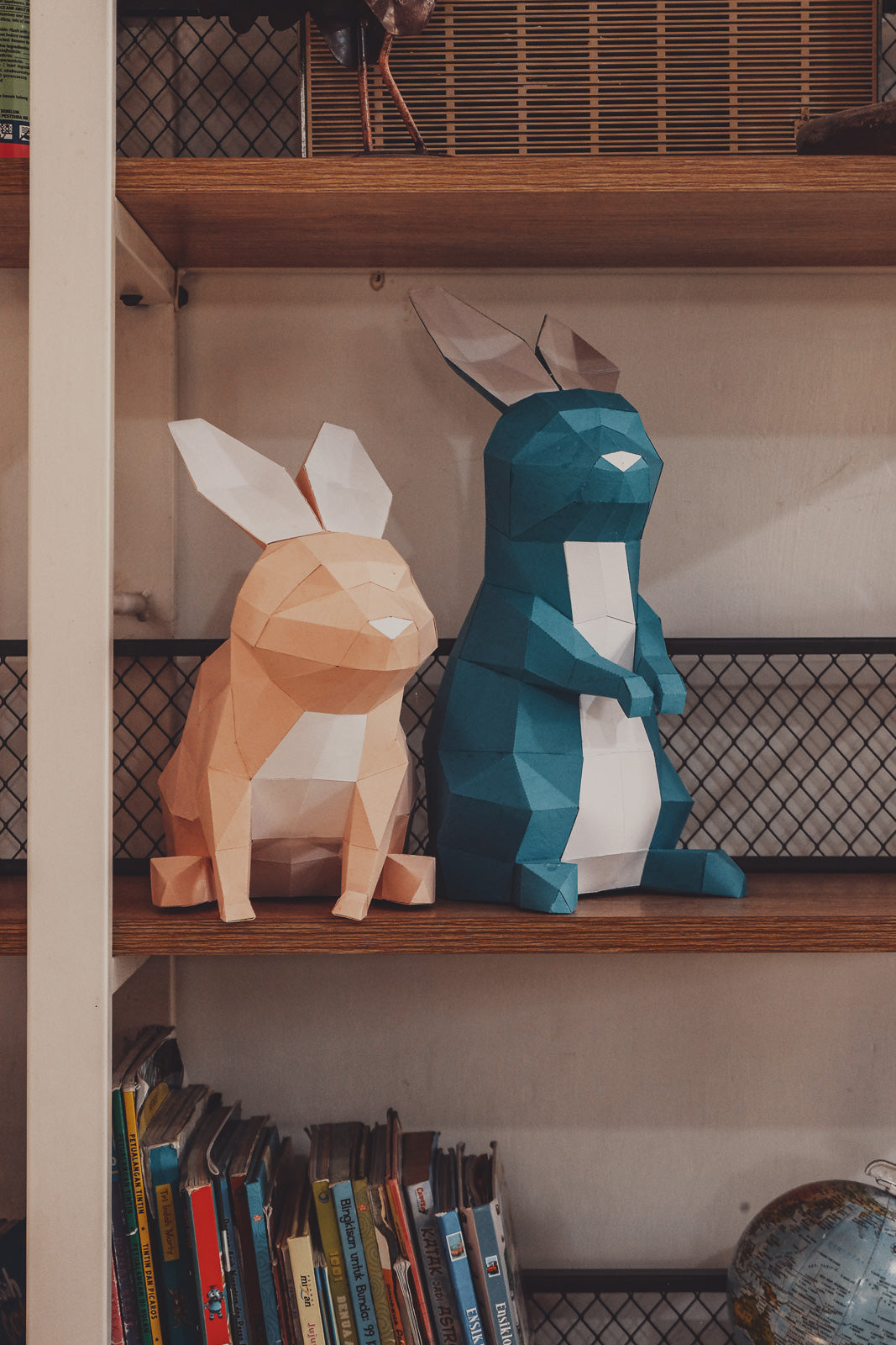 Two Bunnies Paper Animals