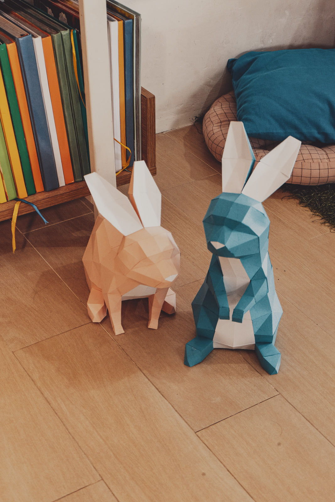 Two Bunnies Paper Animals