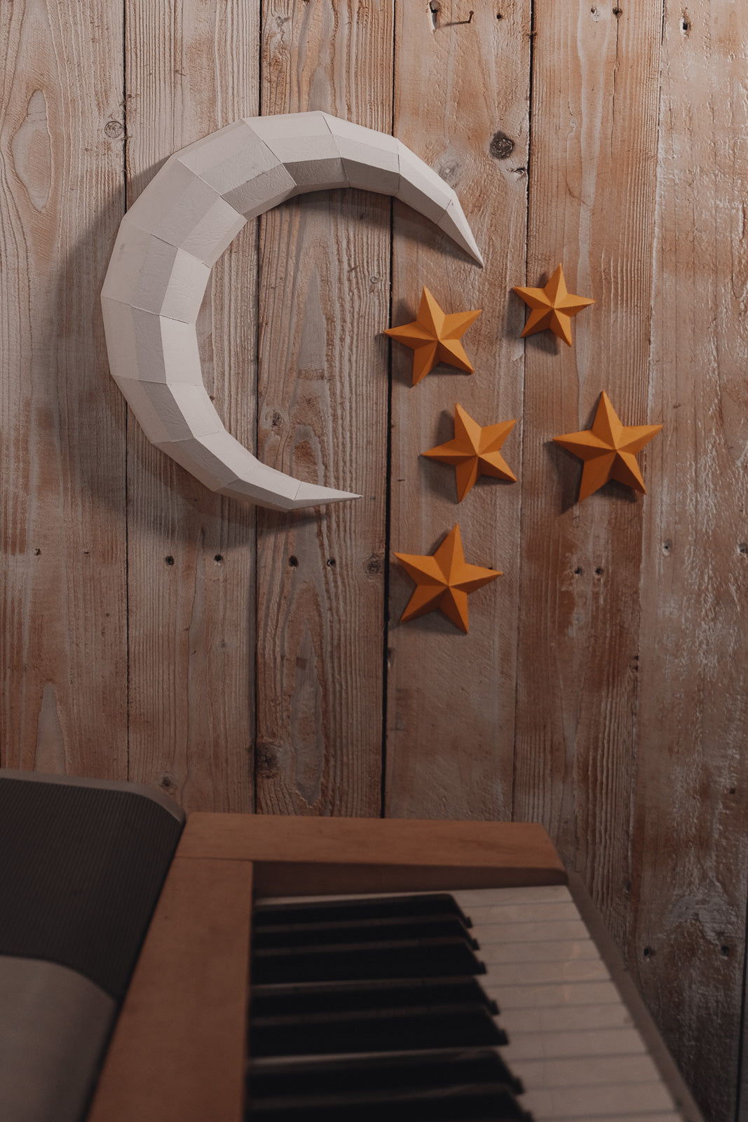 Moon & Stars 3D Paper Crafts