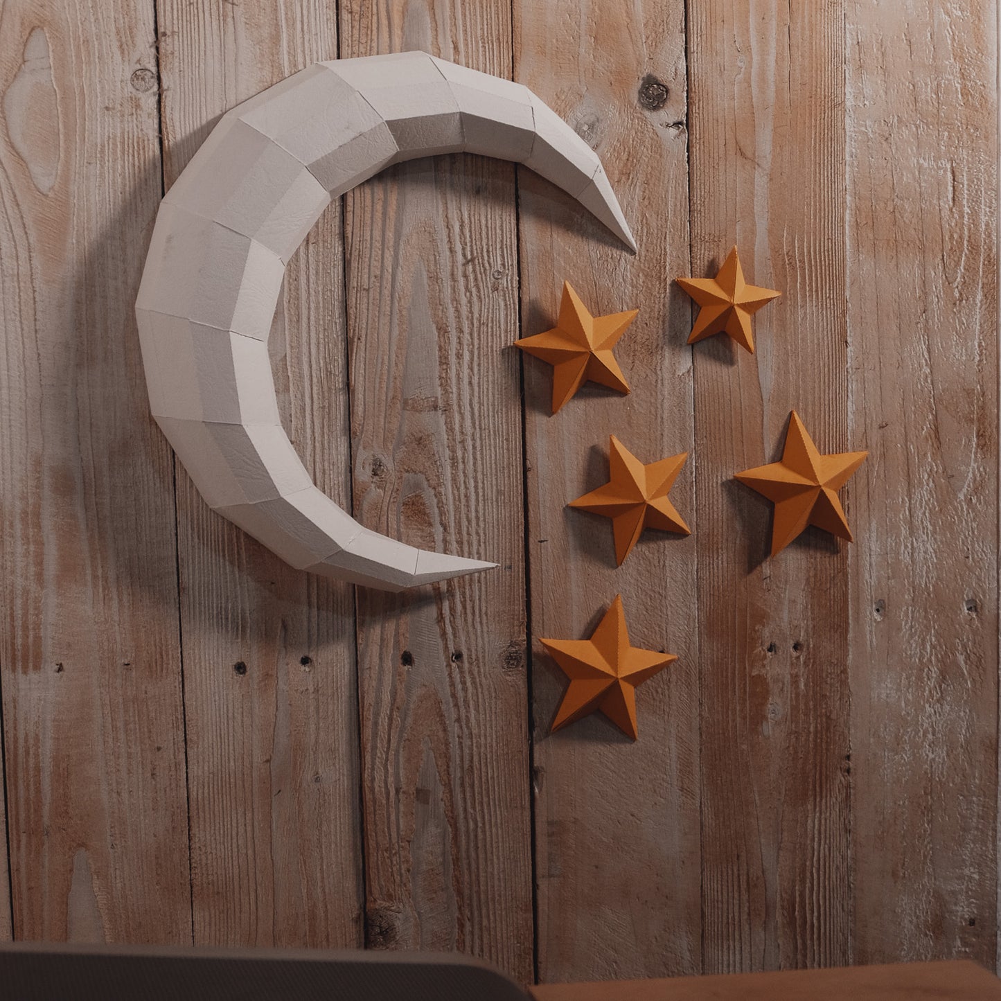 Moon & Stars 3D Paper Crafts