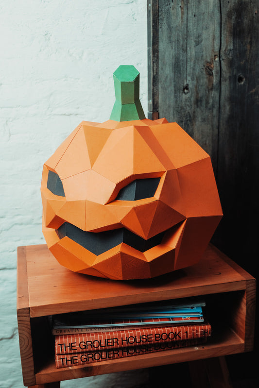 Halloween Pumpkin Model Paper Decor