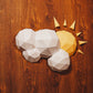 Sun & Clouds Wall 3D Decoration