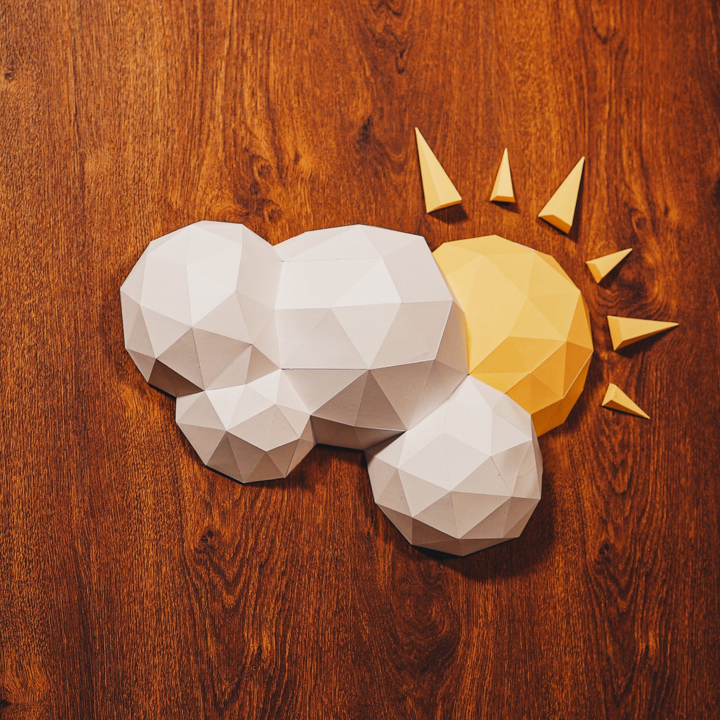 Sun & Clouds Wall 3D Decoration