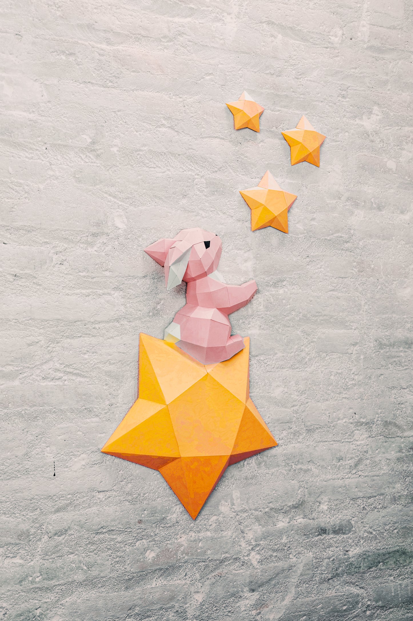 Star Bunny Wall Art 3D Decor