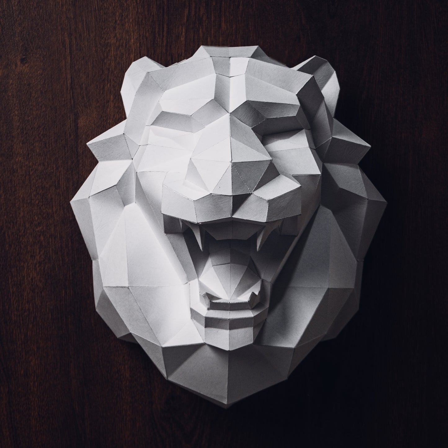 Lion Head Wall Art 3D