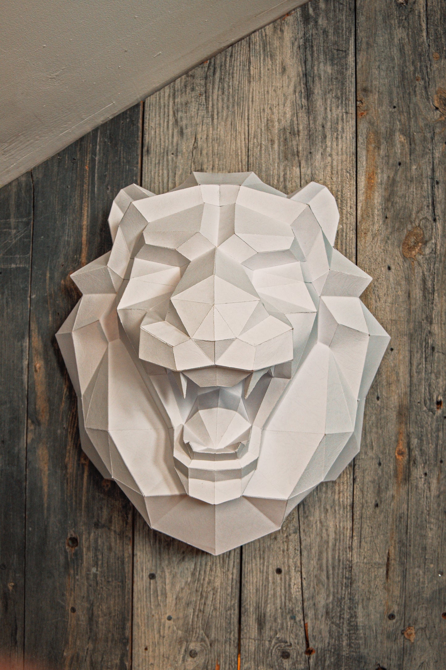 Lion Head Wall Art 3D