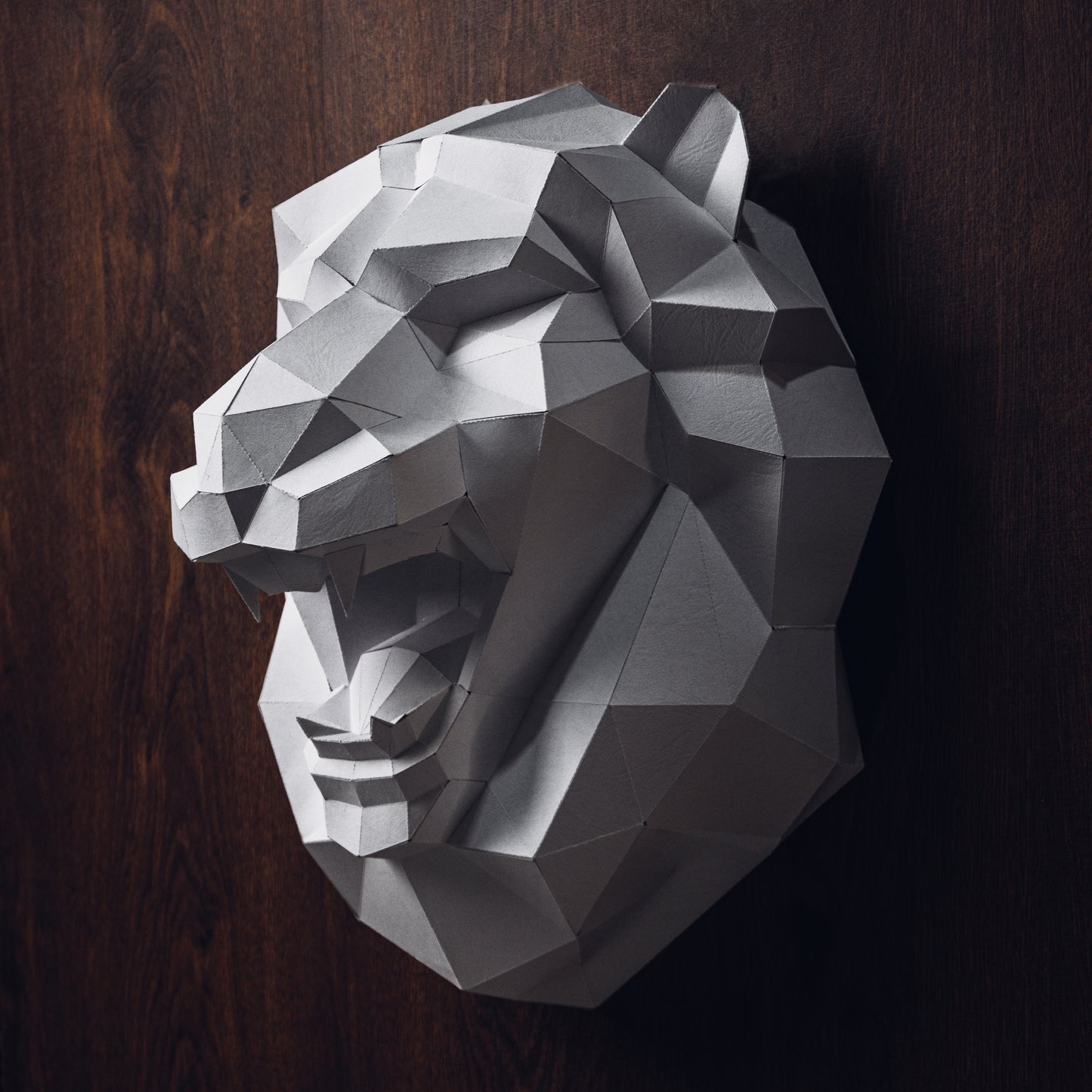 Lion Head Wall Art 3D