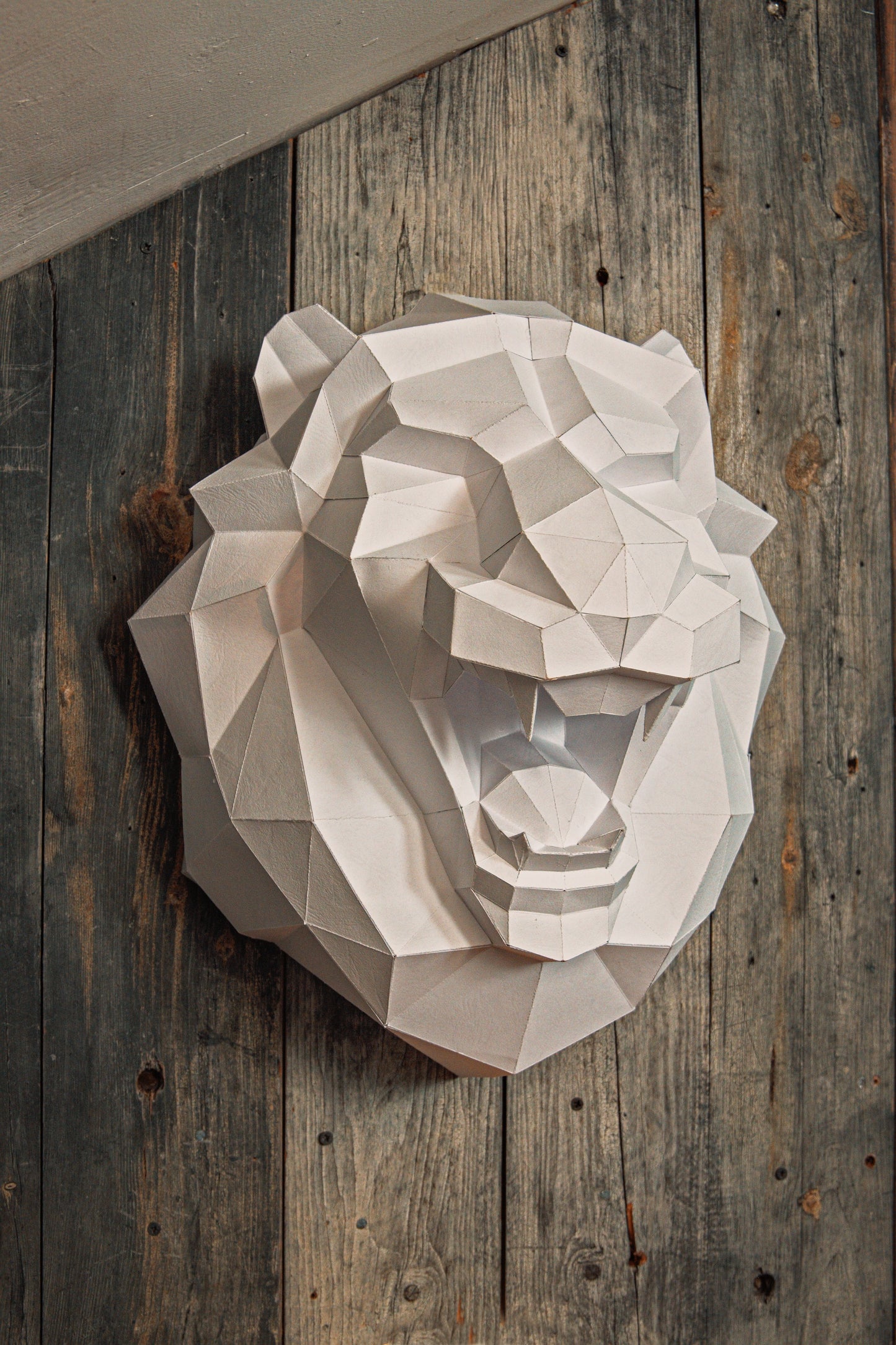 Lion Head Wall Art 3D