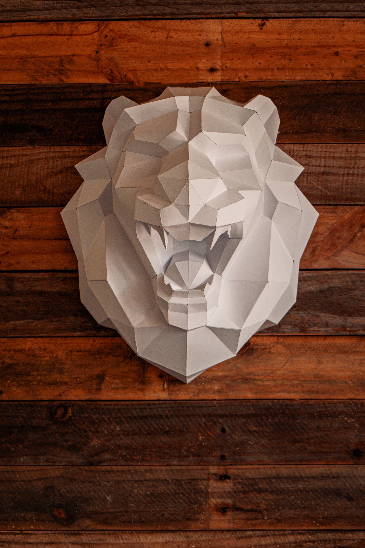 Lion Head Wall Art 3D