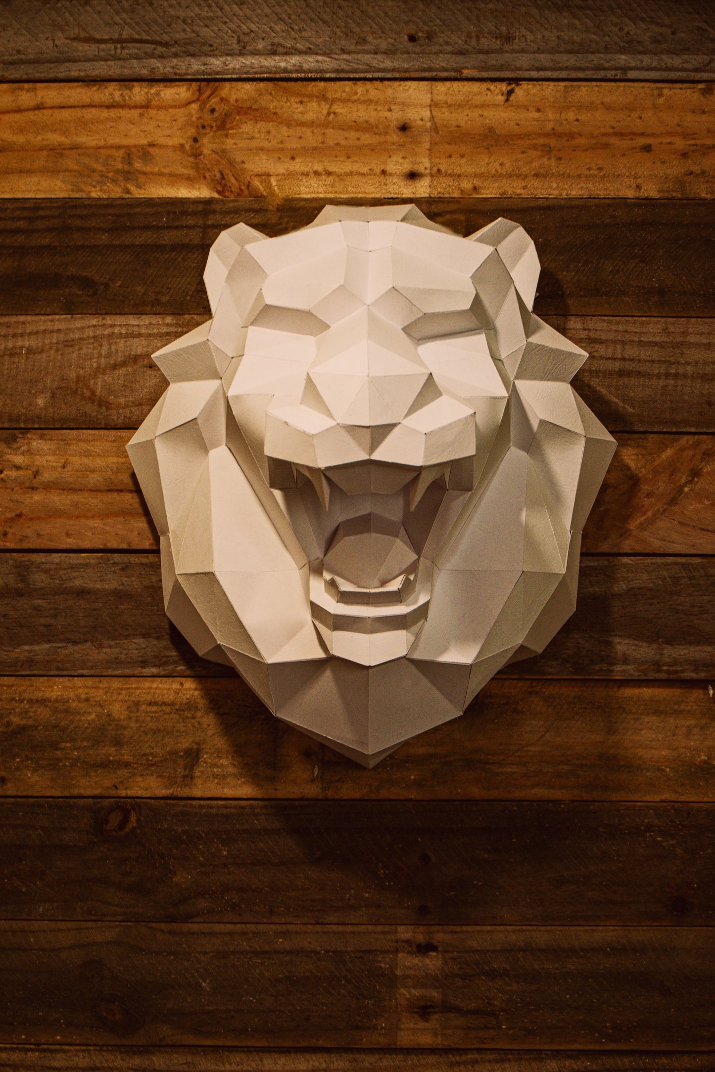 Lion Head Wall Art 3D