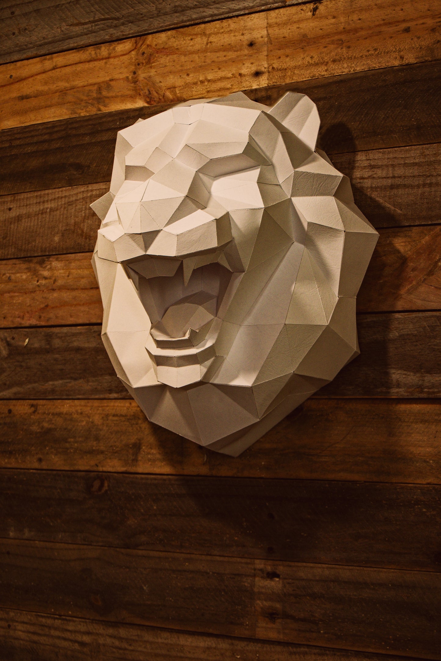 Lion Head Wall Art 3D