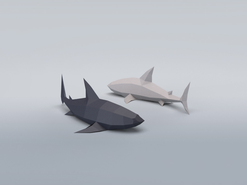 Sharks - Free Papercraft Model