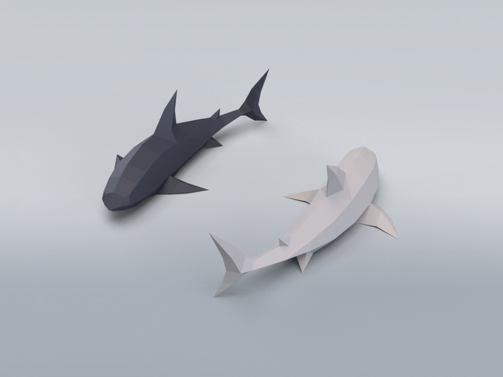 Sharks - Free Papercraft Model