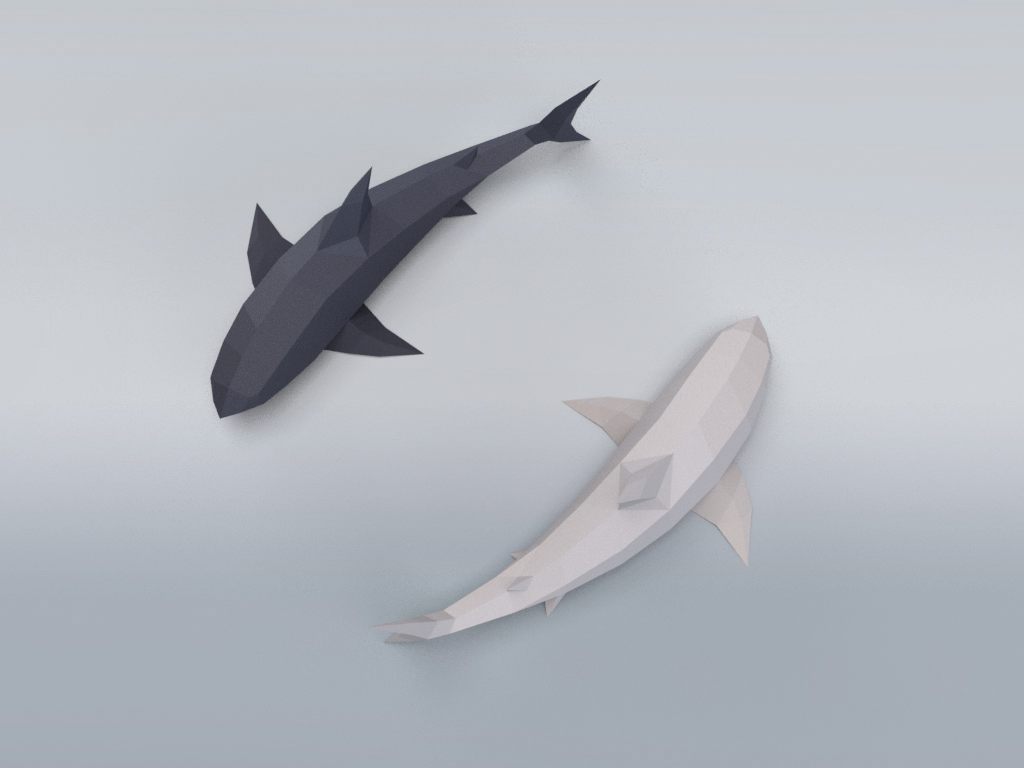 Sharks - Free Papercraft Model