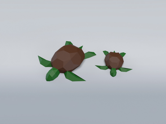 Turtles -  Free Papercraft Model