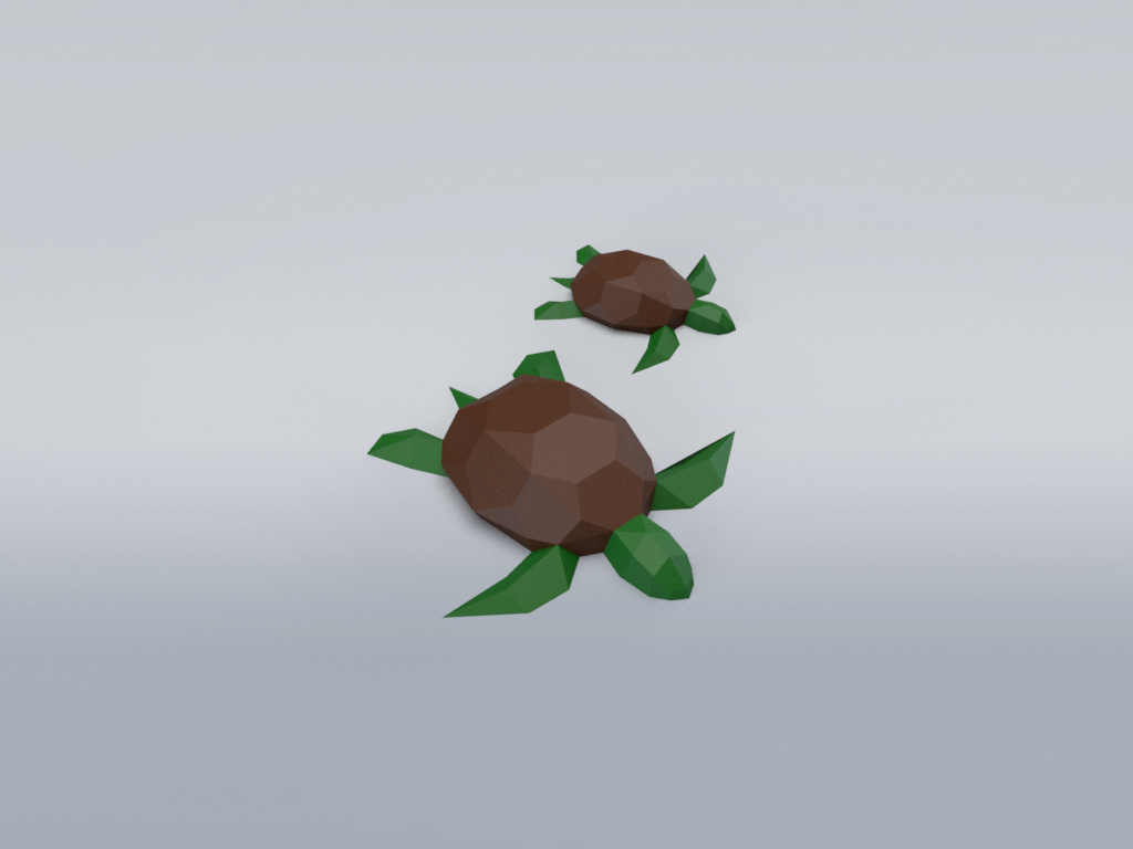 Turtles -  Free Papercraft Model