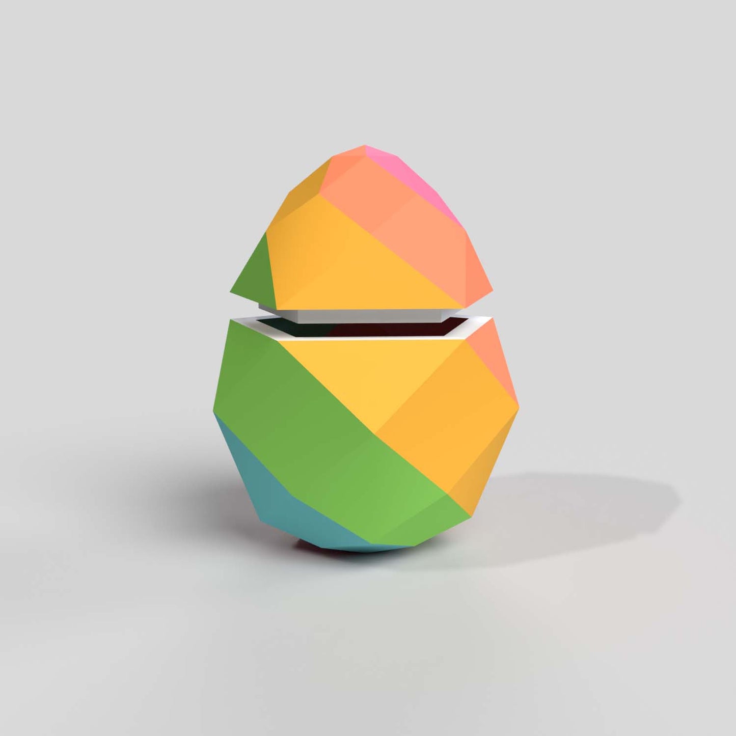 Egg Box 3D Papercraft