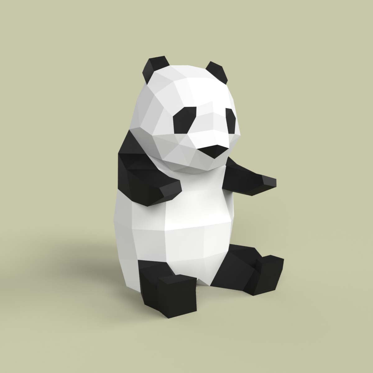 Panda Animal Paper Model